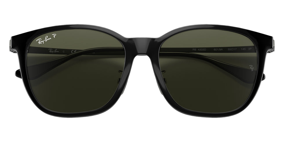 Ray-Ban® RB4333D RB4333D 601/9A 55 Sunglasses - Black