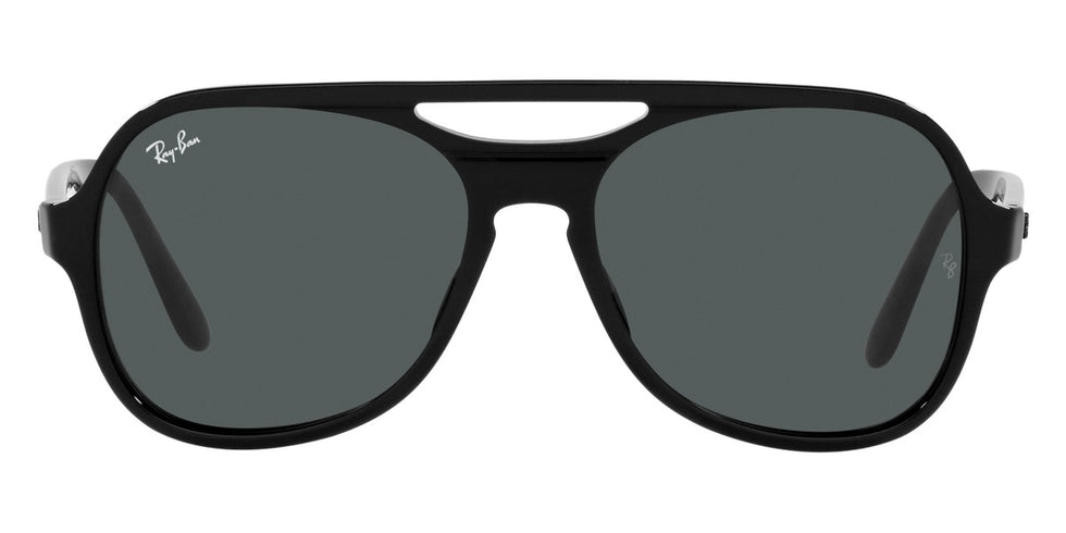 Ray-Ban® Powderhorn RB4357 RB4357 601/B1 58 - Black with Dark Gray lenses Sunglasses