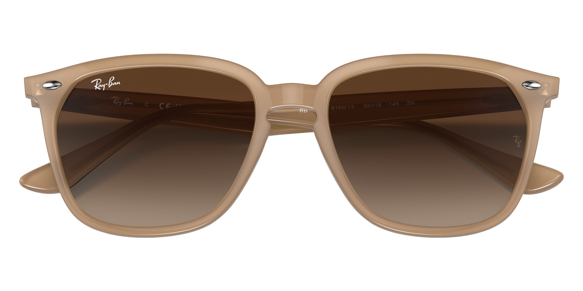 Ray-Ban® RB4362 RB4362 616613 55 Sunglasses - Light Brown