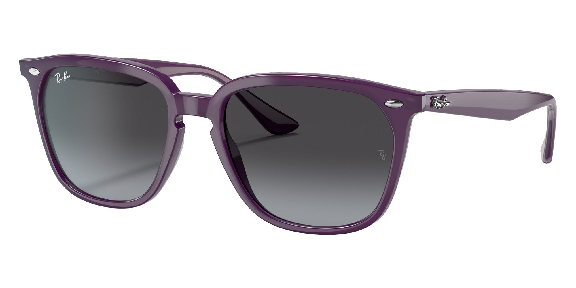 Ray-Ban® RB4362 RB4362 65718G 55 Sunglasses - Violet