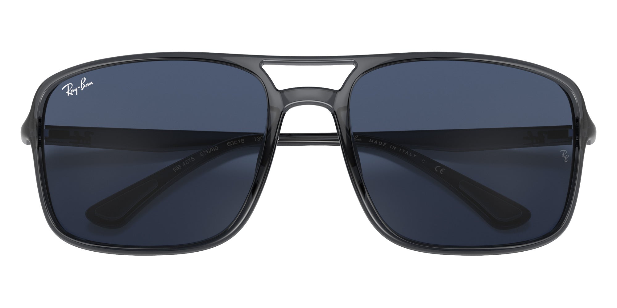 Ray-Ban® RB4375 RB4375 876/80 60 Sunglasses - Gray