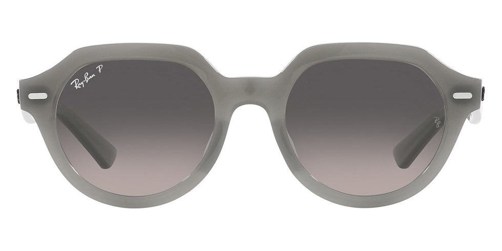 Ray-Ban® Gina RB4399F RB4399F 954/62 53 - Striped Havana with Blue lenses Sunglasses
