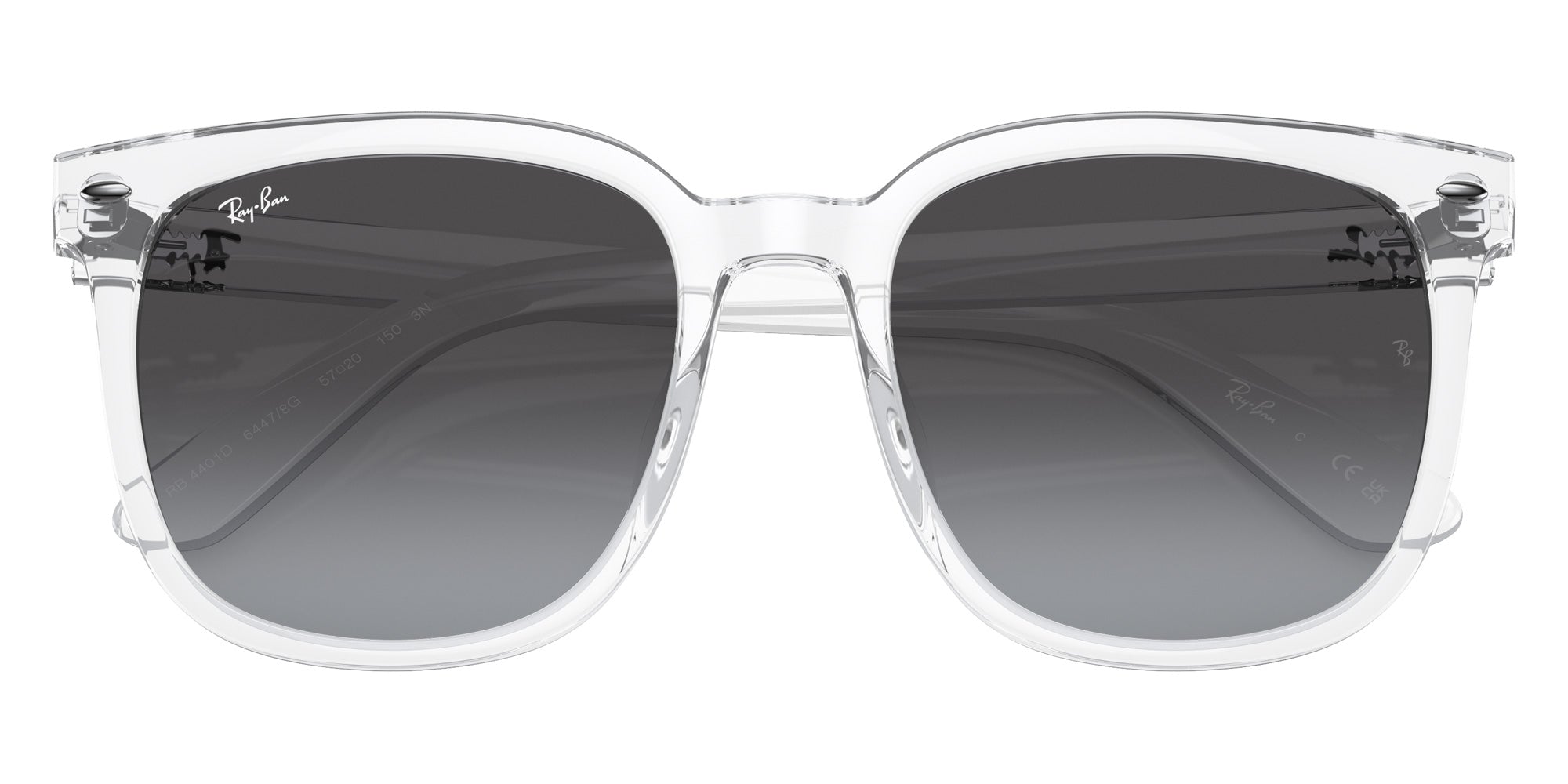 Ray-Ban® RB4401D RB4401D 64478G 57 Sunglasses - Transparent