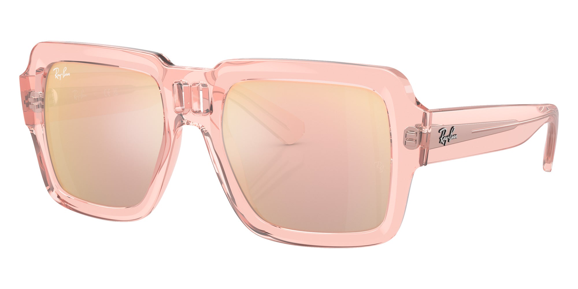 Ray-Ban® RB4408 RB4408 67286X 54 Sunglasses - Transparent Pink