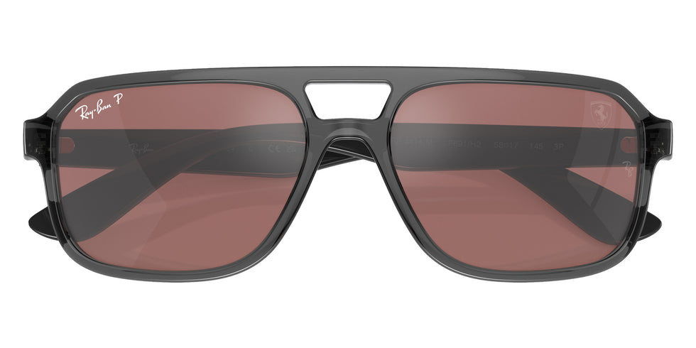 Ray-Ban® RB4414M RB4414M F691H2 58 Sunglasses - Transparent Gray