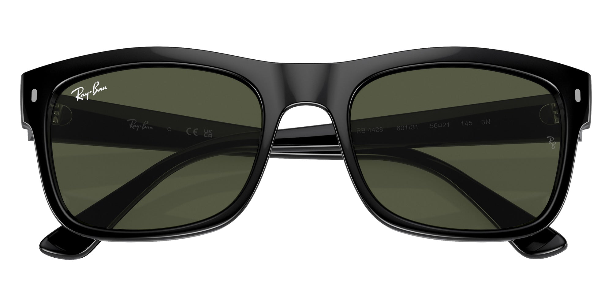 Ray-Ban® RB4428 RB4428 601/31 56 Sunglasses - Black