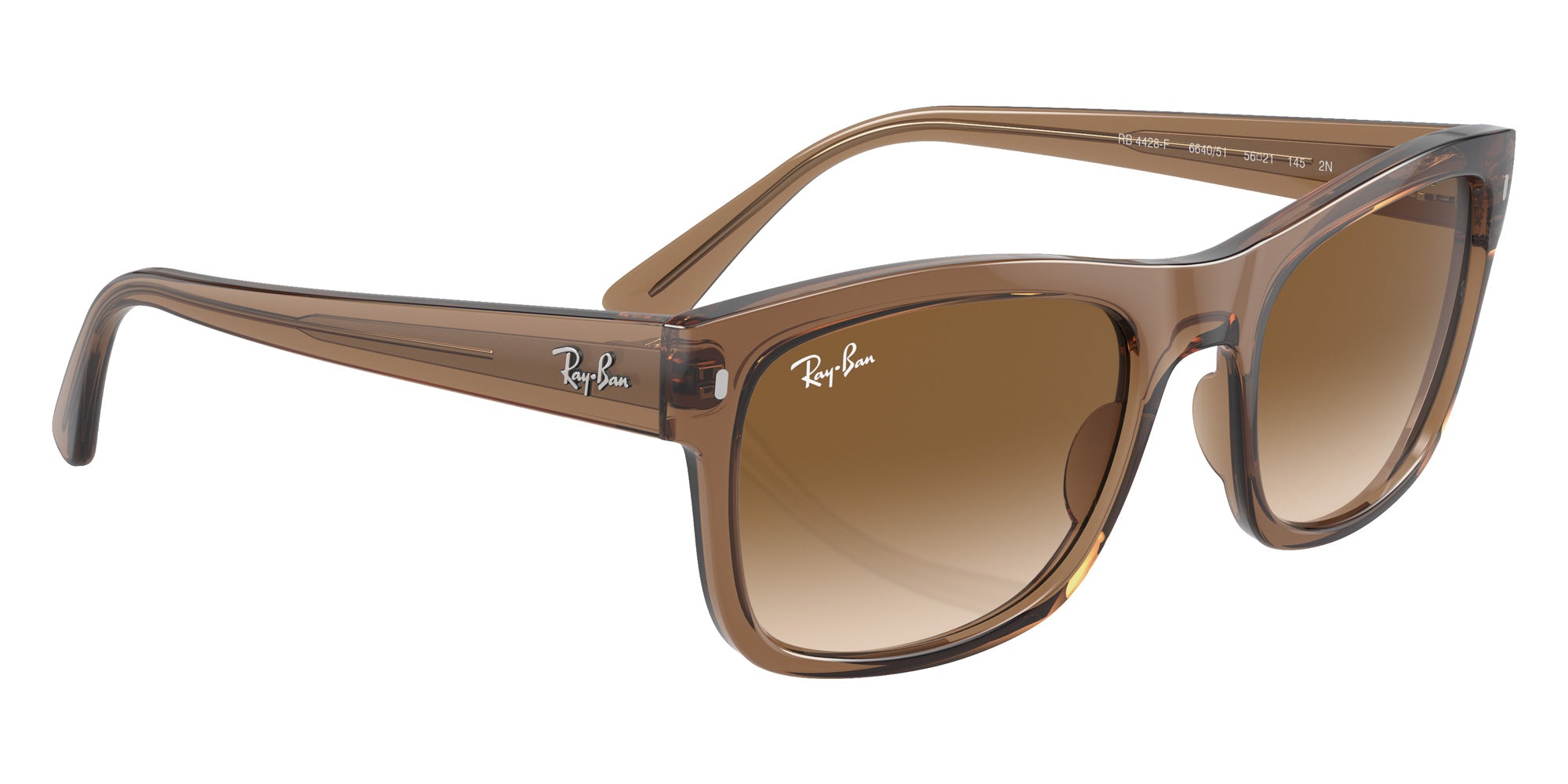 Ray-Ban® RB4428F RB4428F 664051 56 Sunglasses - Transparent Light Brown