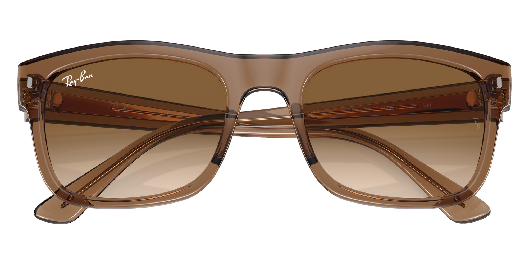 Ray-Ban® RB4428F RB4428F 664051 56 Sunglasses - Transparent Light Brown