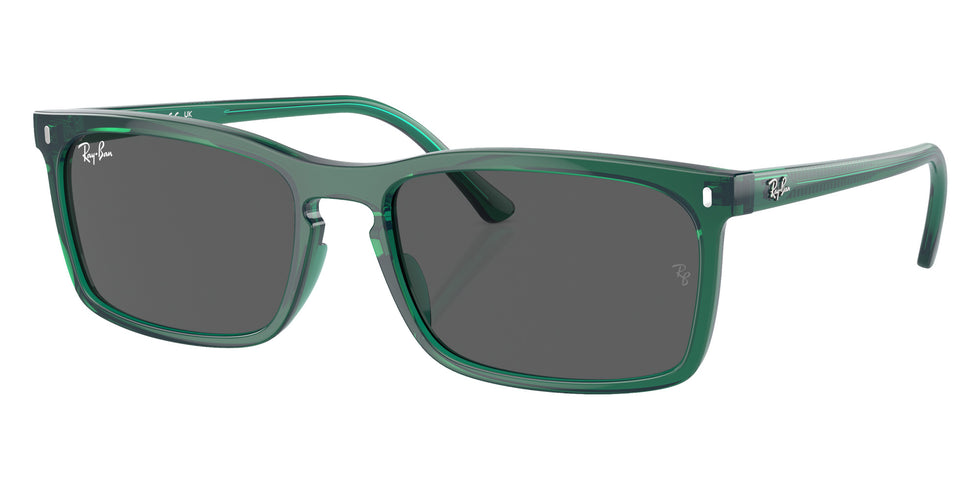 Ray-Ban® RB4435 RB4435 6615B1 59 Sunglasses - Transparent Green