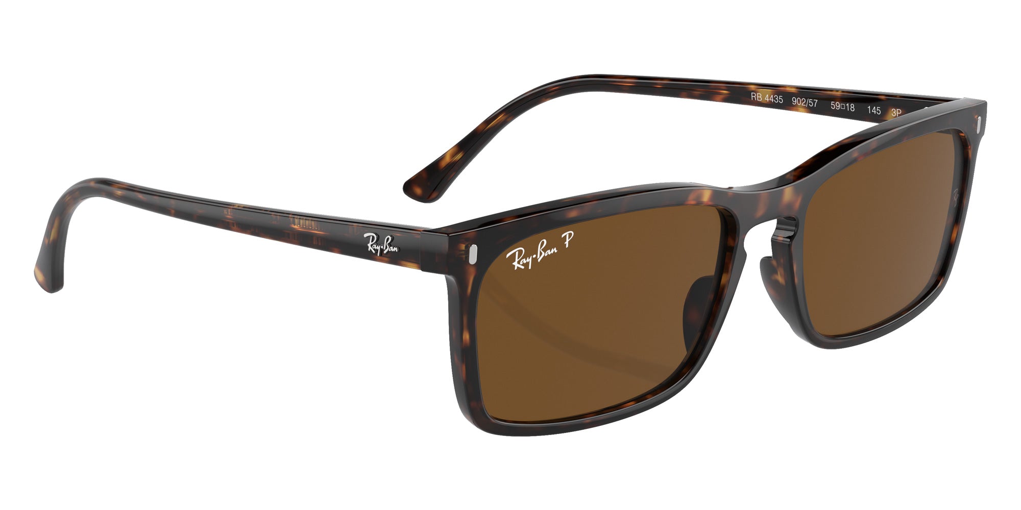 Ray-Ban® RB4435 RB4435 902/57 59 Sunglasses - Havana