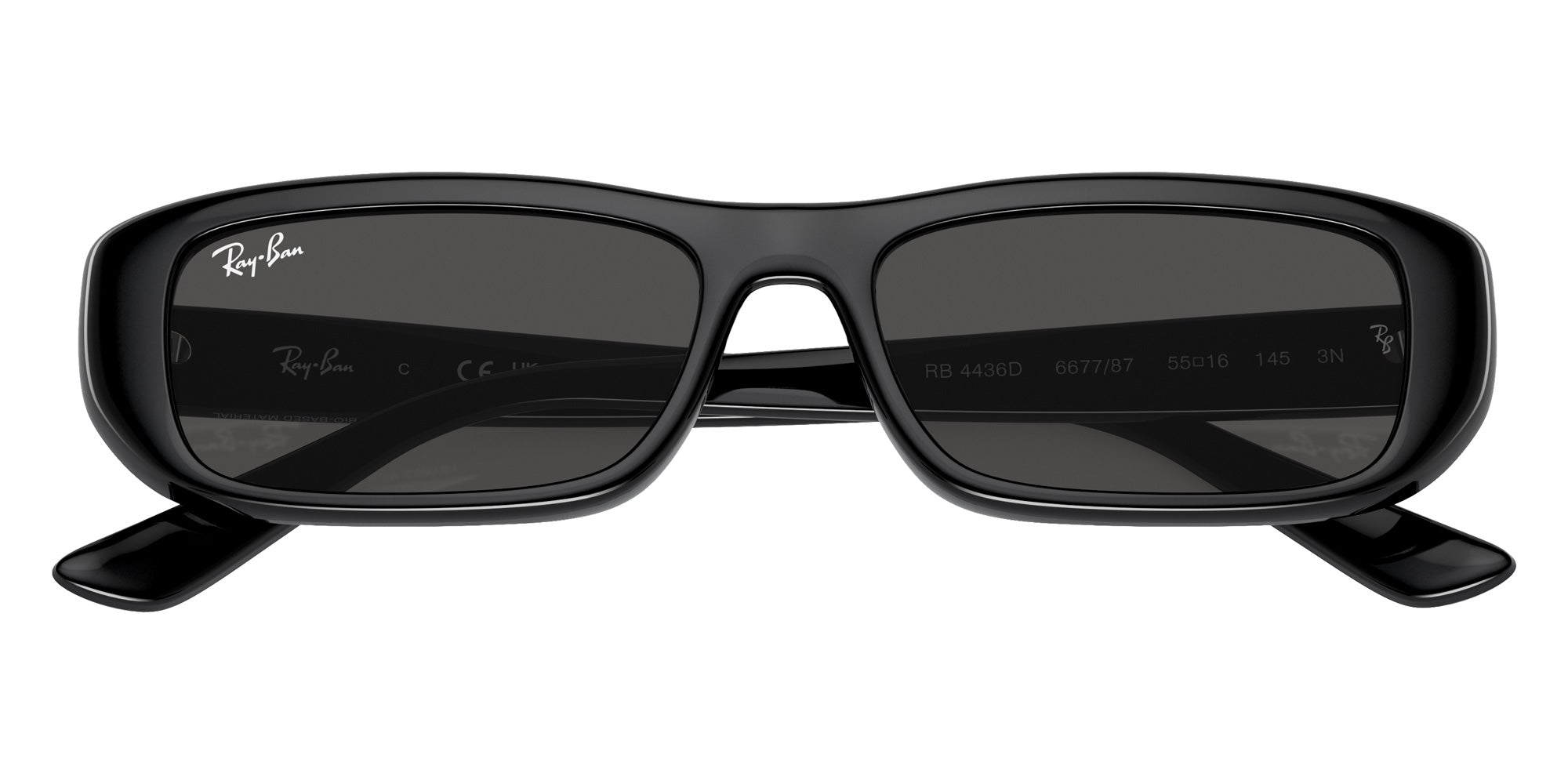 Ray-Ban® RB4436D RB4436D 667787 55 Sunglasses - Black