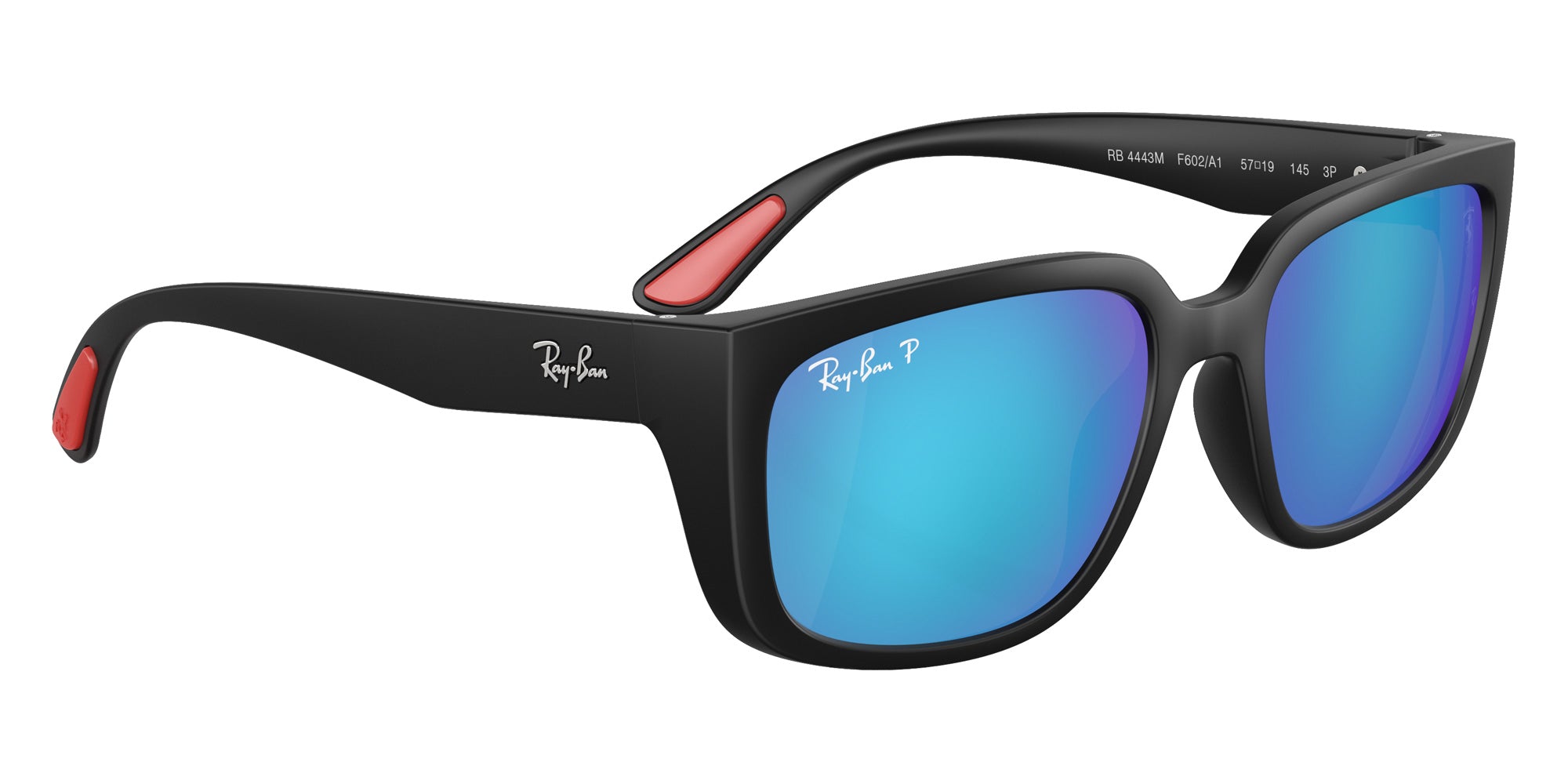 Ray-Ban® RB4443M RB4443M F602A1 57 Sunglasses - Matte Black