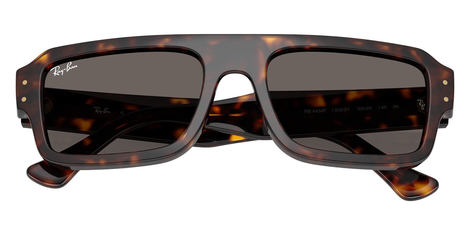 Ray-Ban® RB4454F RB4454F 1359B1 53 Sunglasses - Havana