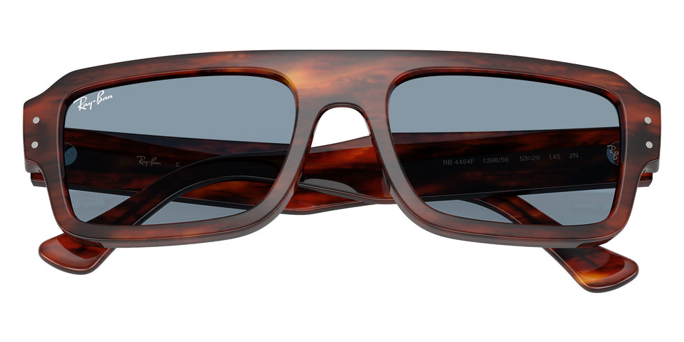 Ray-Ban® RB4454F RB4454F 139856 53 Sunglasses - Striped Havana