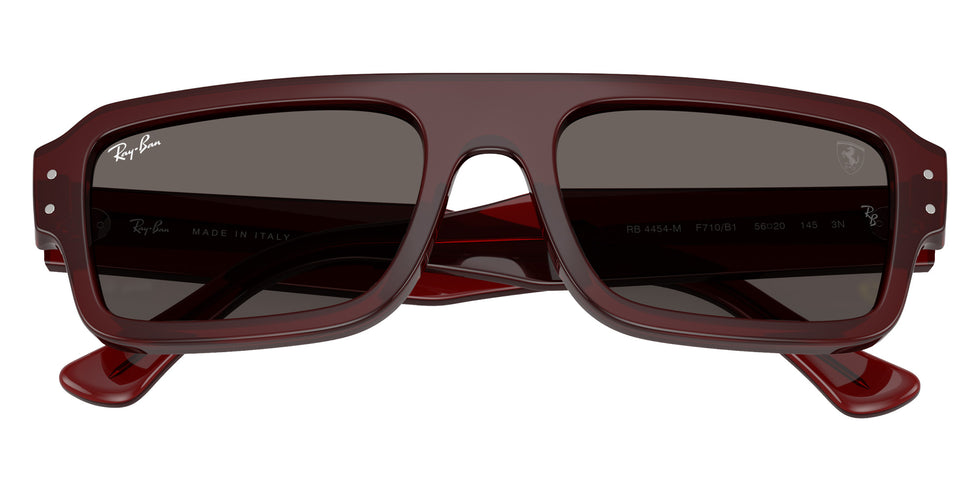 Ray-Ban® RB4454M RB4454M F710B1 56 Sunglasses - Red Transparent