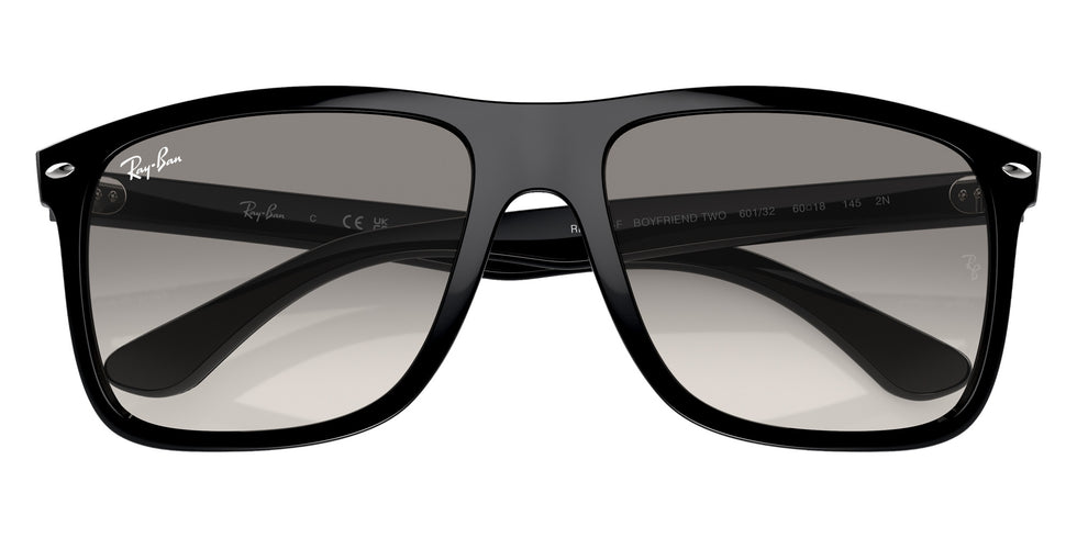 Ray-Ban® RB4547F RB4547F 601/32 60 Sunglasses - Black