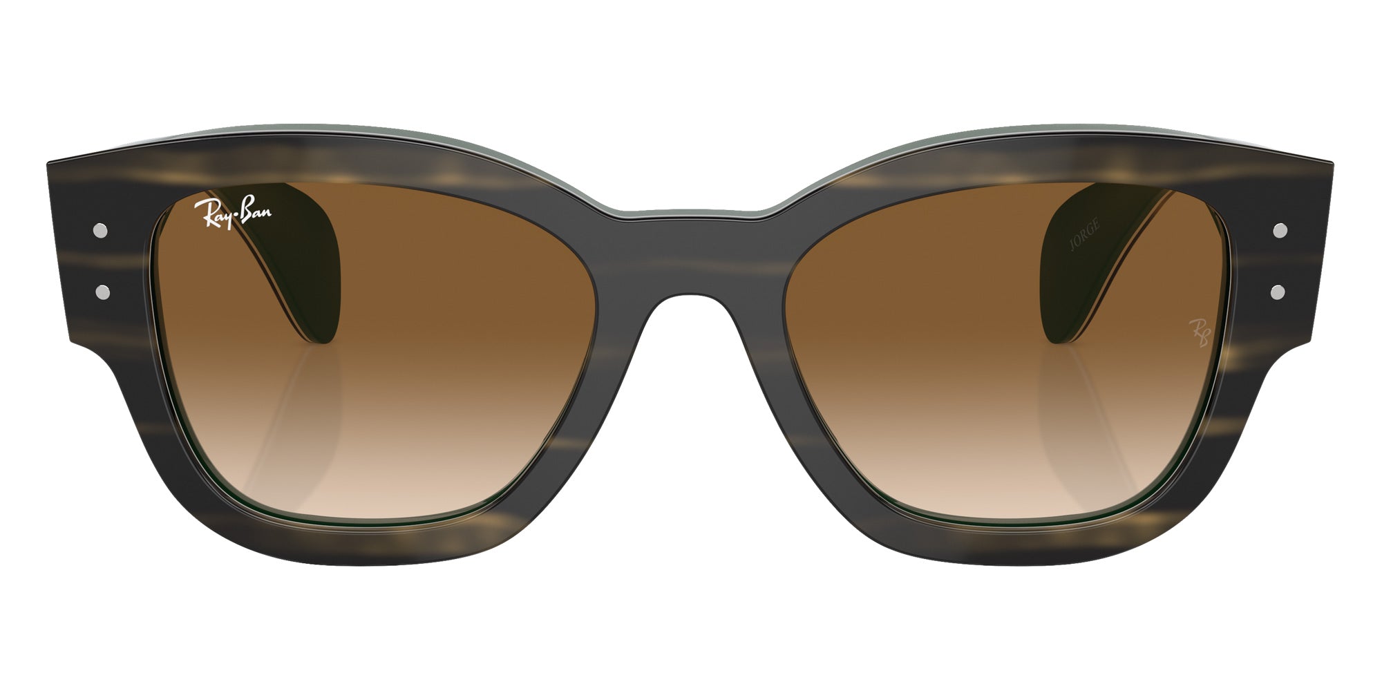 Ray-Ban® RB7681S RB7681S 140251 52 Sunglasses - Striped Green On Green