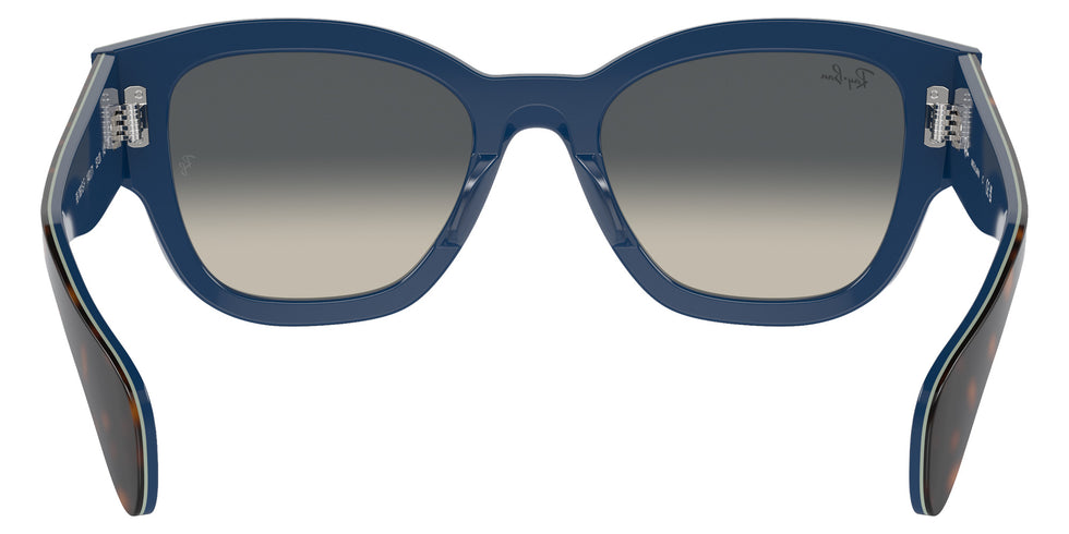 Ray-Ban® RB7681SF RB7681SF 140171 52 Sunglasses - Havana Gray On Gradient Blue