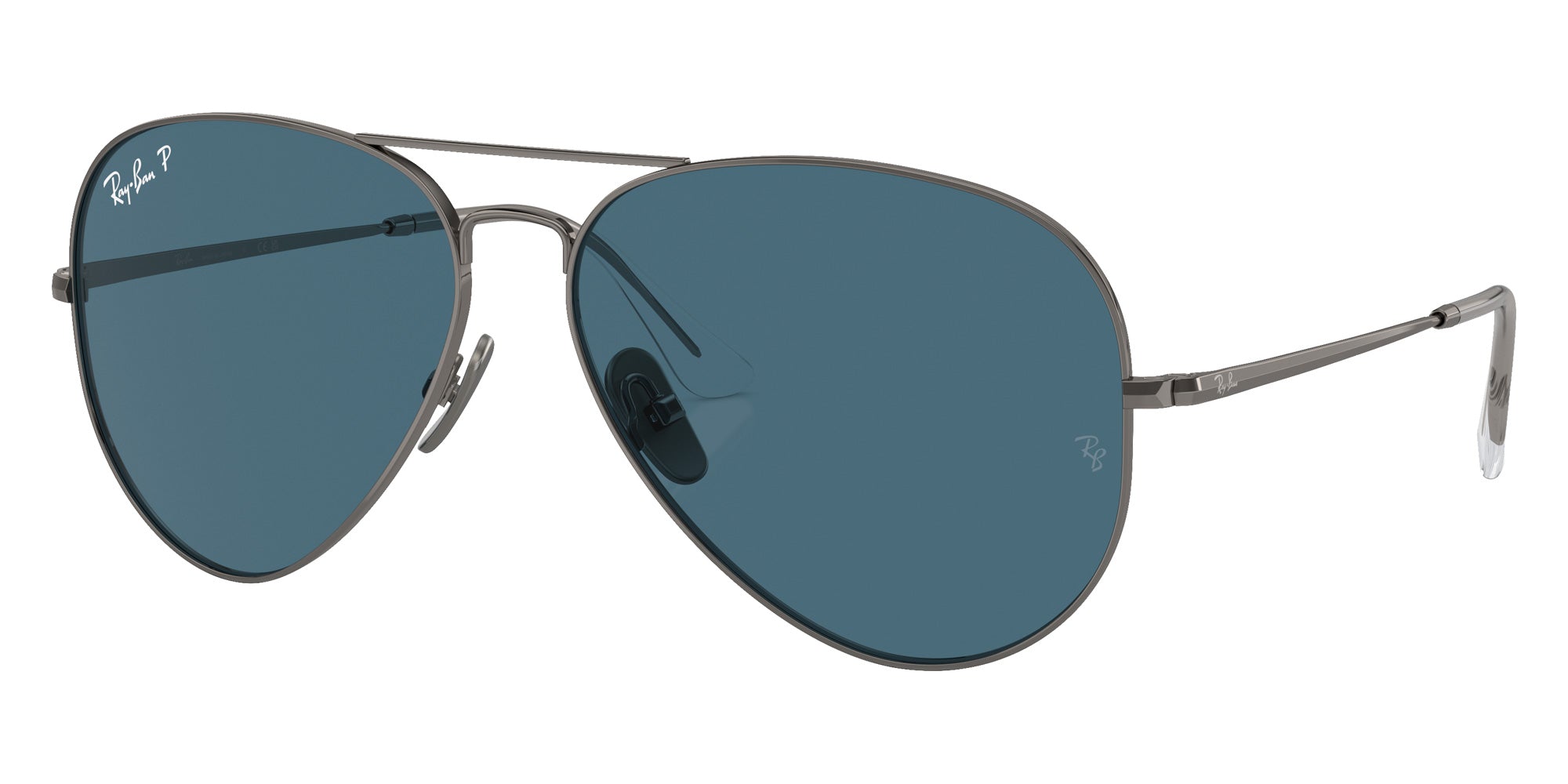 Ray-Ban® RB8089 RB8089 165/S2 62 Sunglasses - Gunmetal