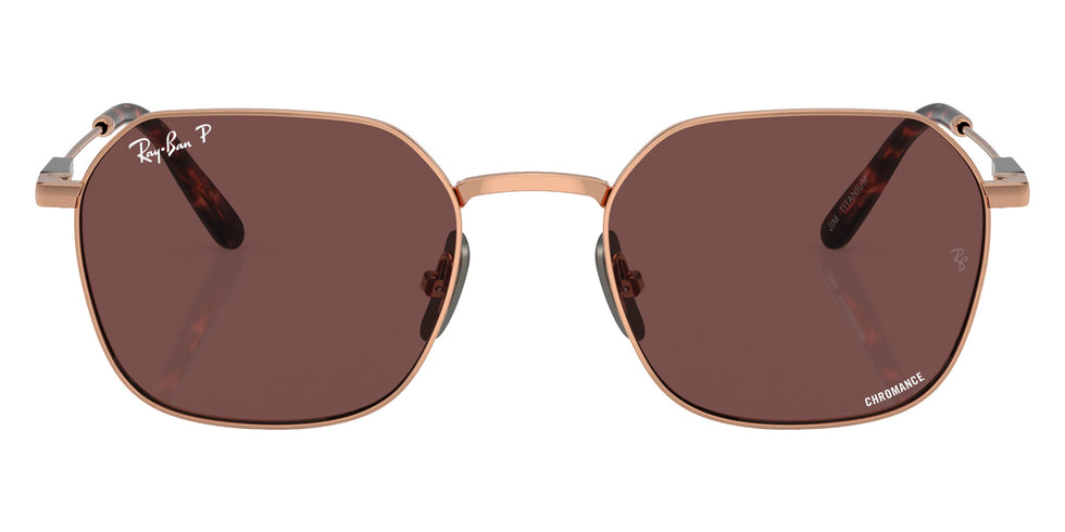 Ray-Ban® RB8094 RB8094 9266AF 53 Sunglasses - Light Brown