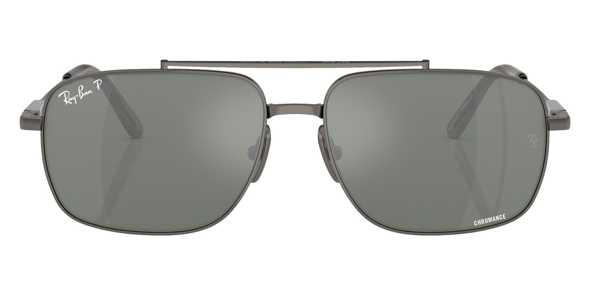 Ray-Ban® RB8096 RB8096 165/GK 59 Sunglasses - Gunmetal