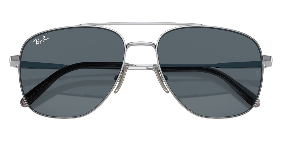 Ray-Ban® RB8097 RB8097 9209R5 59 Sunglasses - Silver
