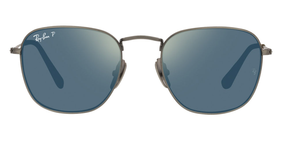 Ray-Ban® Frank RB8157 RB8157 9207T0 48 - Demigloss Antique Gold with Polarized Blue Mirrored Gold lenses Sunglasses