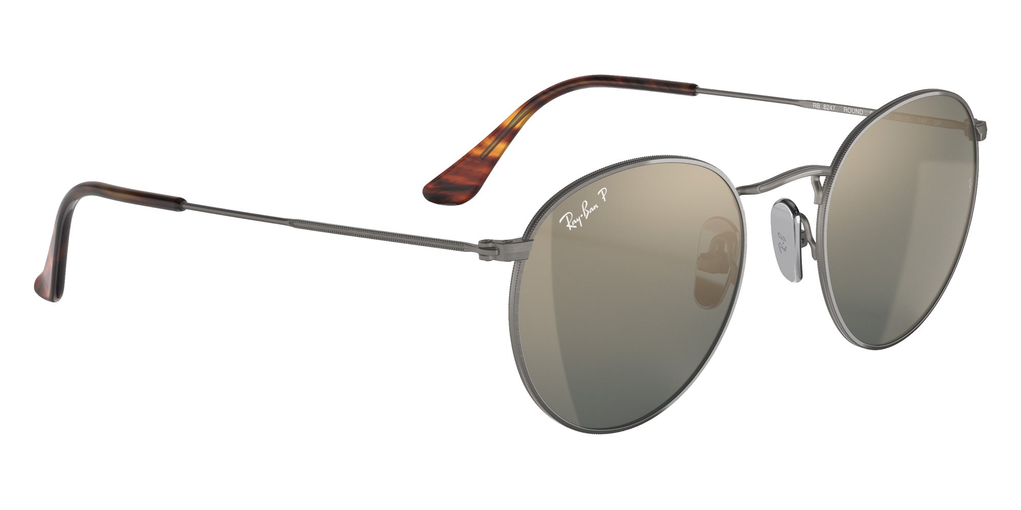 Ray-Ban® RB8247 RB8247 9208T0 50 Sunglasses - Gunmetal