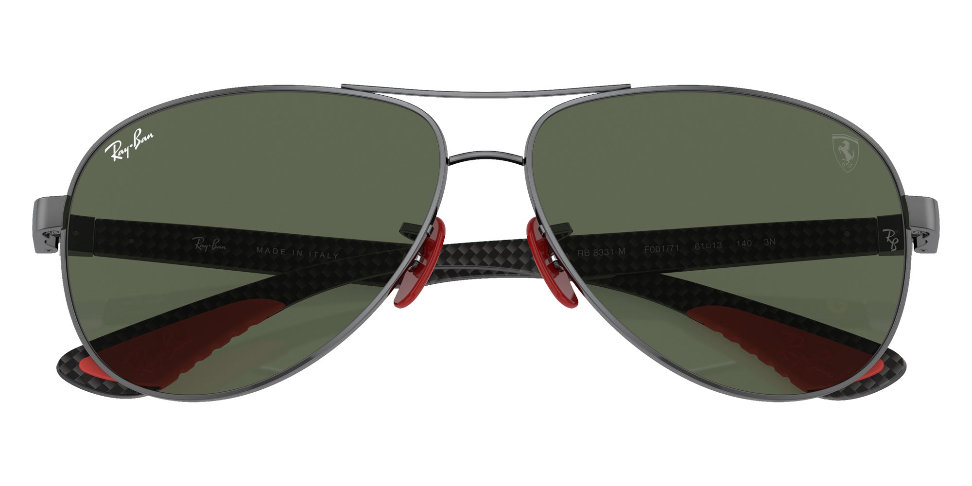 Ray-Ban® RB8331M RB8331M F00171 61 Sunglasses - Dark Carbon
