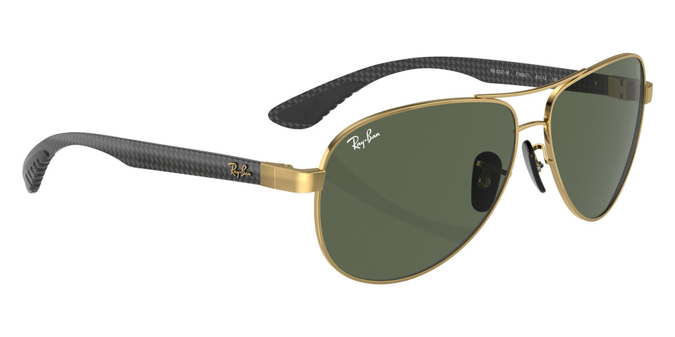 Ray-Ban® RB8331M RB8331M F00871 61 Sunglasses - Dark Carbon