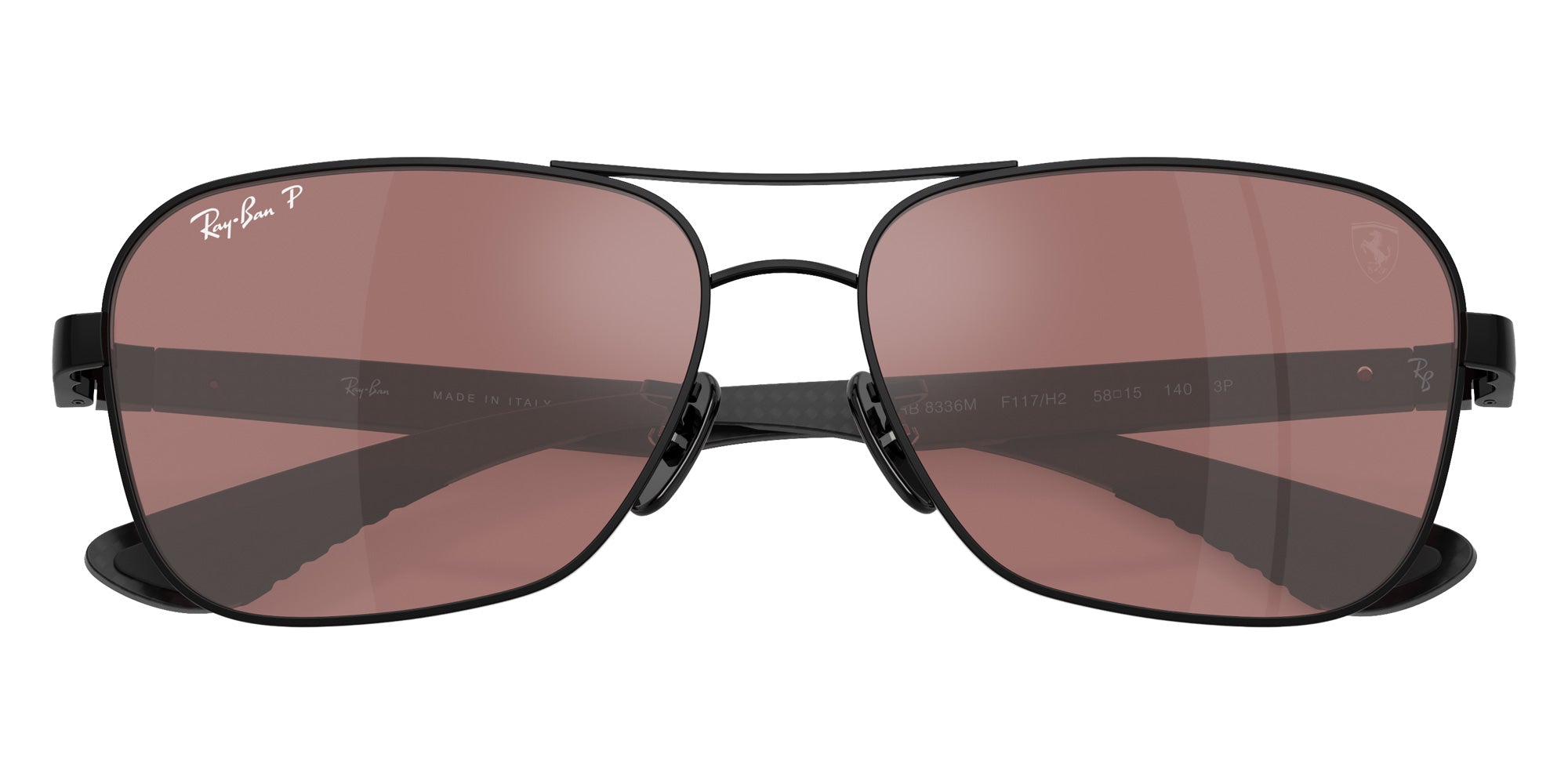Ray-Ban® RB8336M RB8336M F117H2 58 Sunglasses - Dark Carbon