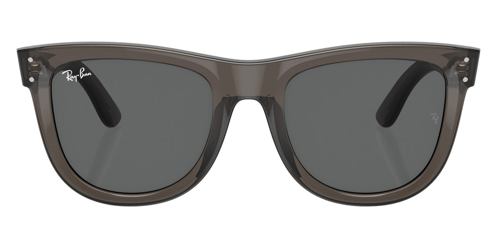 Ray-Ban® RBR0502SF RBR0502SF 6707GR 53 Sunglasses - Transparent Dark Gray