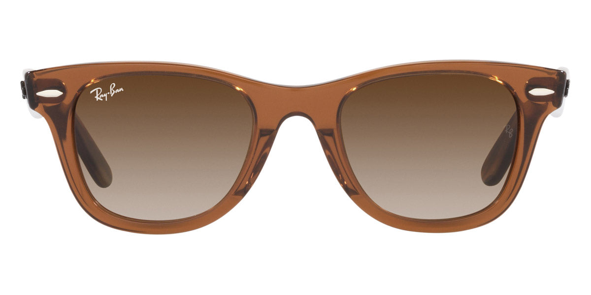Ray-Ban® Junior Wayfarer RJ9066S RJ9066S 712713 47 - Transparent Brown with Brown Gradient lenses Sunglasses