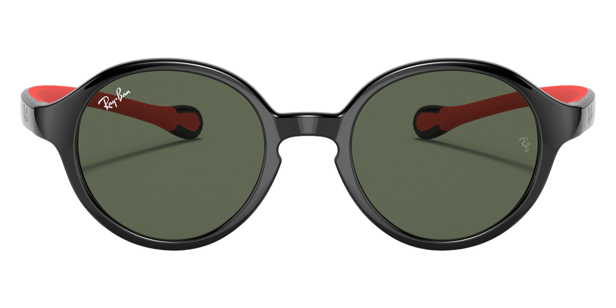 Ray-Ban® RJ9075S RJ9075S 710071 37 Sunglasses - Black On Red