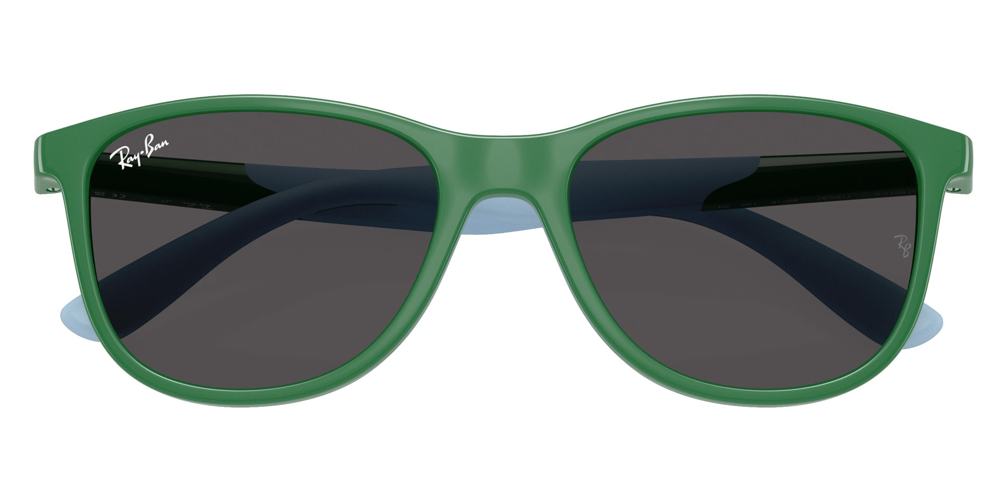 Ray-Ban® RJ9077S RJ9077S 718887 49 Sunglasses - Green On Rubber Light Blue
