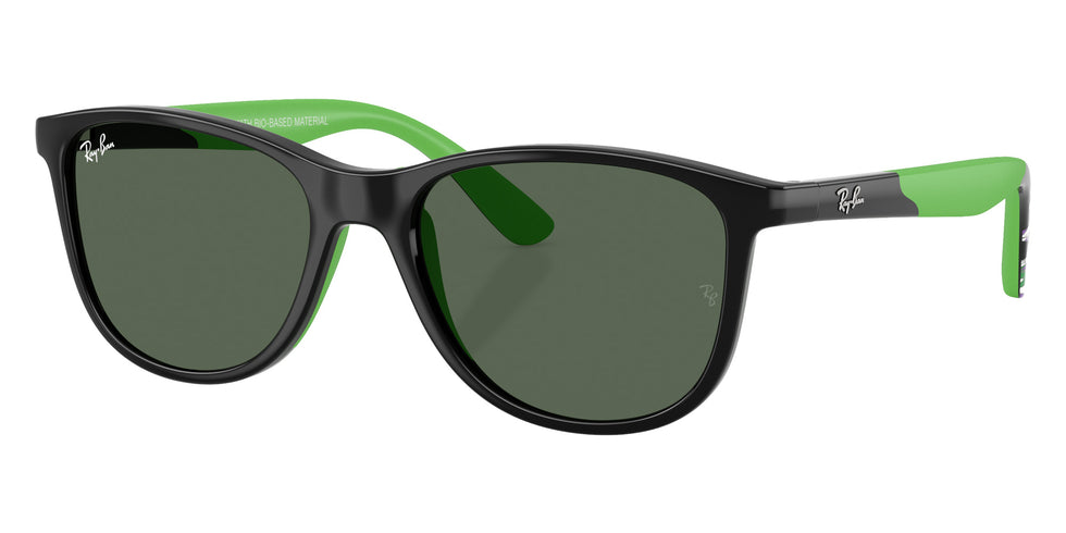 Ray-Ban® RJ9077S RJ9077S 719371 49 Sunglasses - Black/Rubber Green
