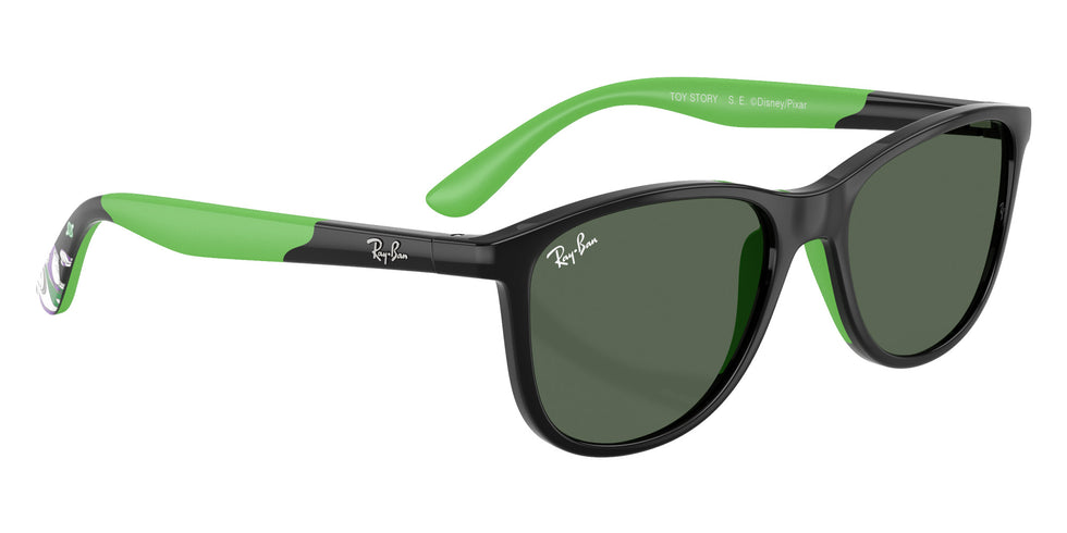 Ray-Ban® RJ9077S RJ9077S 719371 49 Sunglasses - Black/Rubber Green
