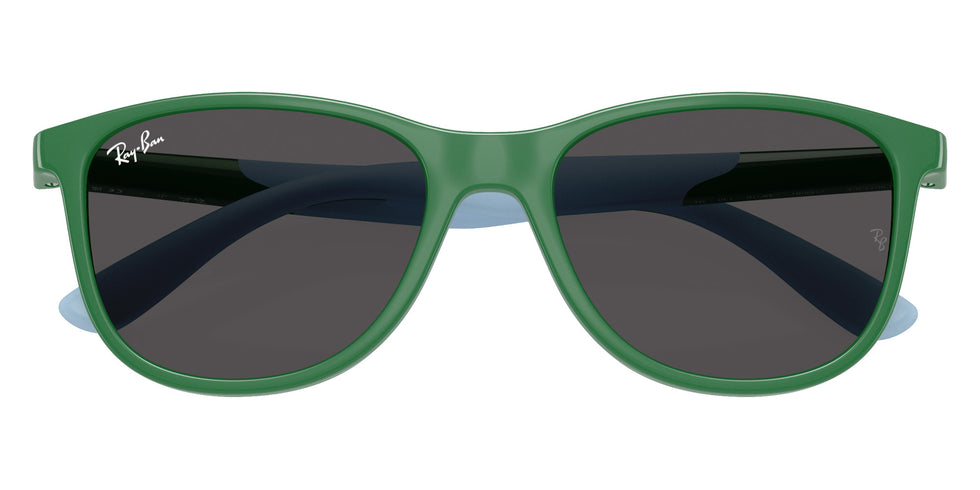 Ray-Ban® RJ9077SF RJ9077SF 718887 49 Sunglasses - Green On Rubber Light Blue
