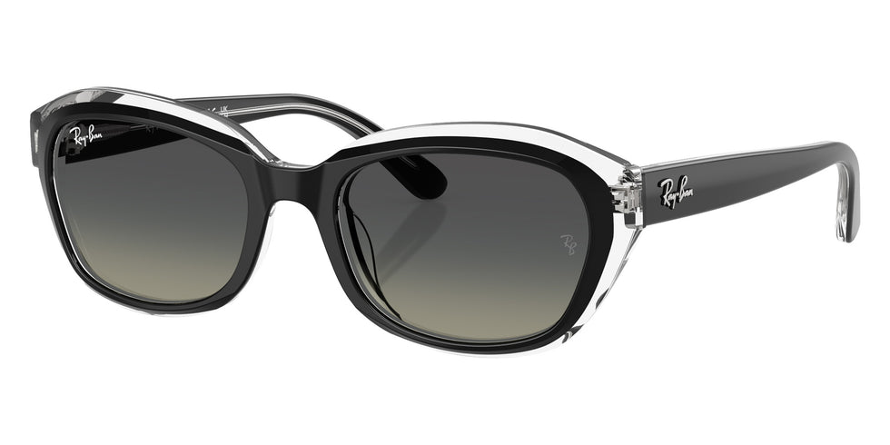 Ray-Ban® RJ9081S RJ9081S 715811 48 Sunglasses - Black On Transparent