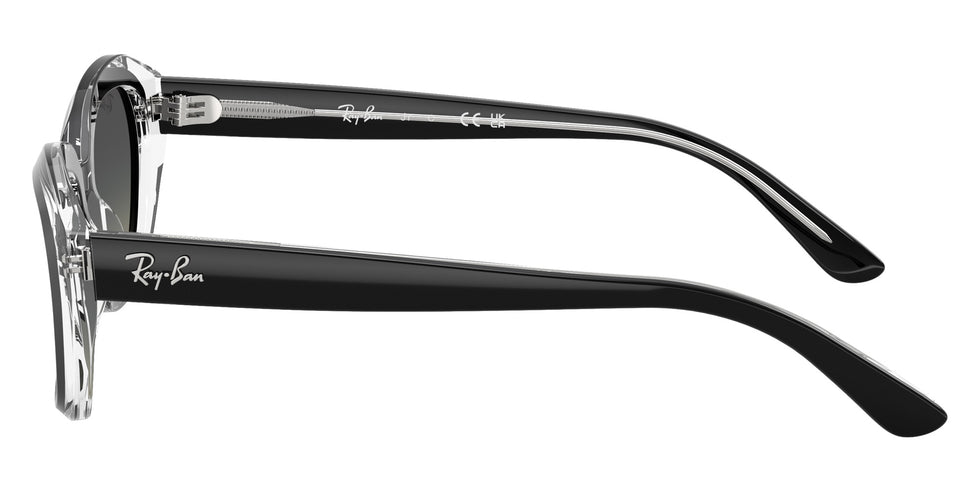 Ray-Ban® RJ9081S RJ9081S 715811 48 Sunglasses - Black On Transparent