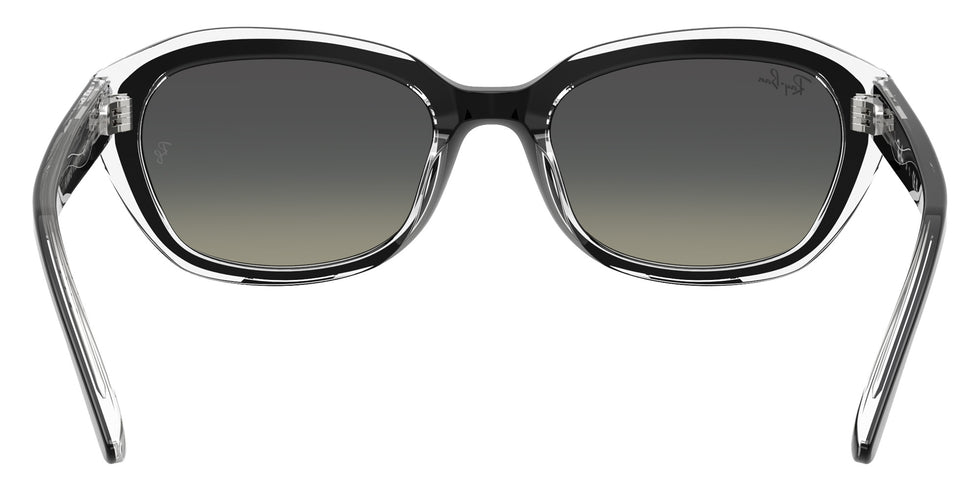 Ray-Ban® RJ9081S RJ9081S 715811 48 Sunglasses - Black On Transparent