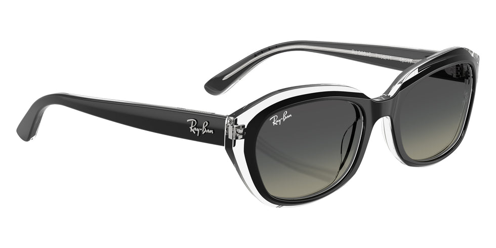 Ray-Ban® RJ9081S RJ9081S 715811 48 Sunglasses - Black On Transparent