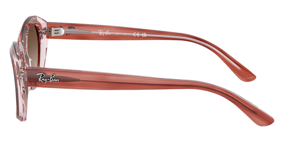 Ray-Ban® RJ9081S RJ9081S 717313 48 Sunglasses - Striped Pink On Transparent Pink