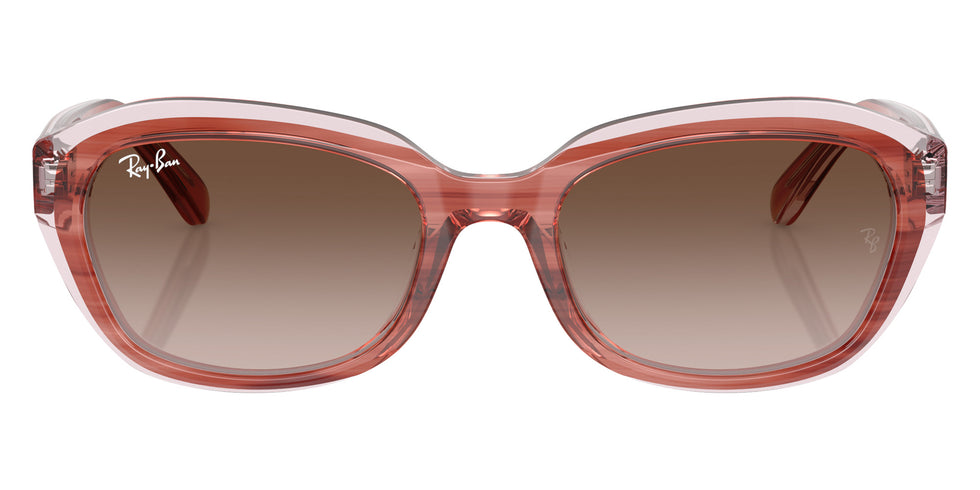 Ray-Ban® RJ9081S RJ9081S 717313 48 Sunglasses - Striped Pink On Transparent Pink
