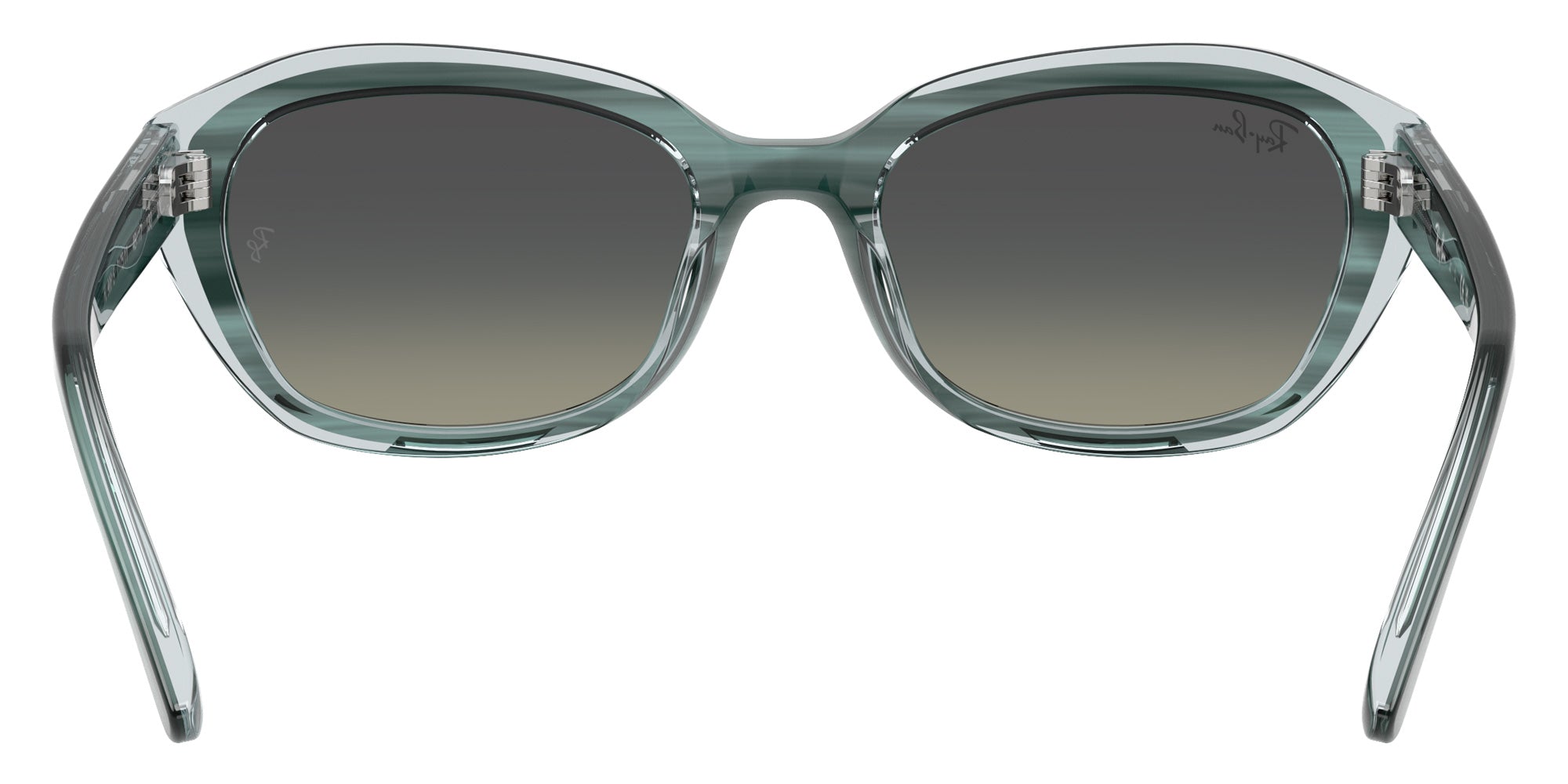 Ray-Ban® RJ9081S RJ9081S 717511 48 Sunglasses - Striped Green On Transparent Green