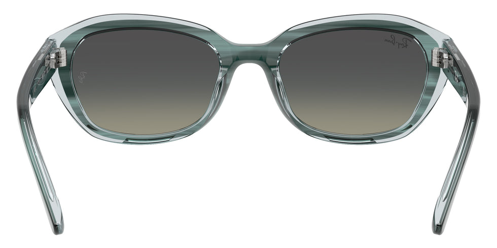 Ray-Ban® RJ9081S RJ9081S 717511 48 Sunglasses - Striped Green On Transparent Green