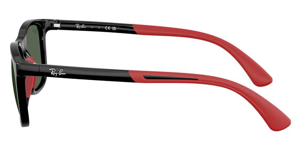 Ray-Ban® RJ9084S RJ9084S 713171 47 Sunglasses - Black On Rubber Red