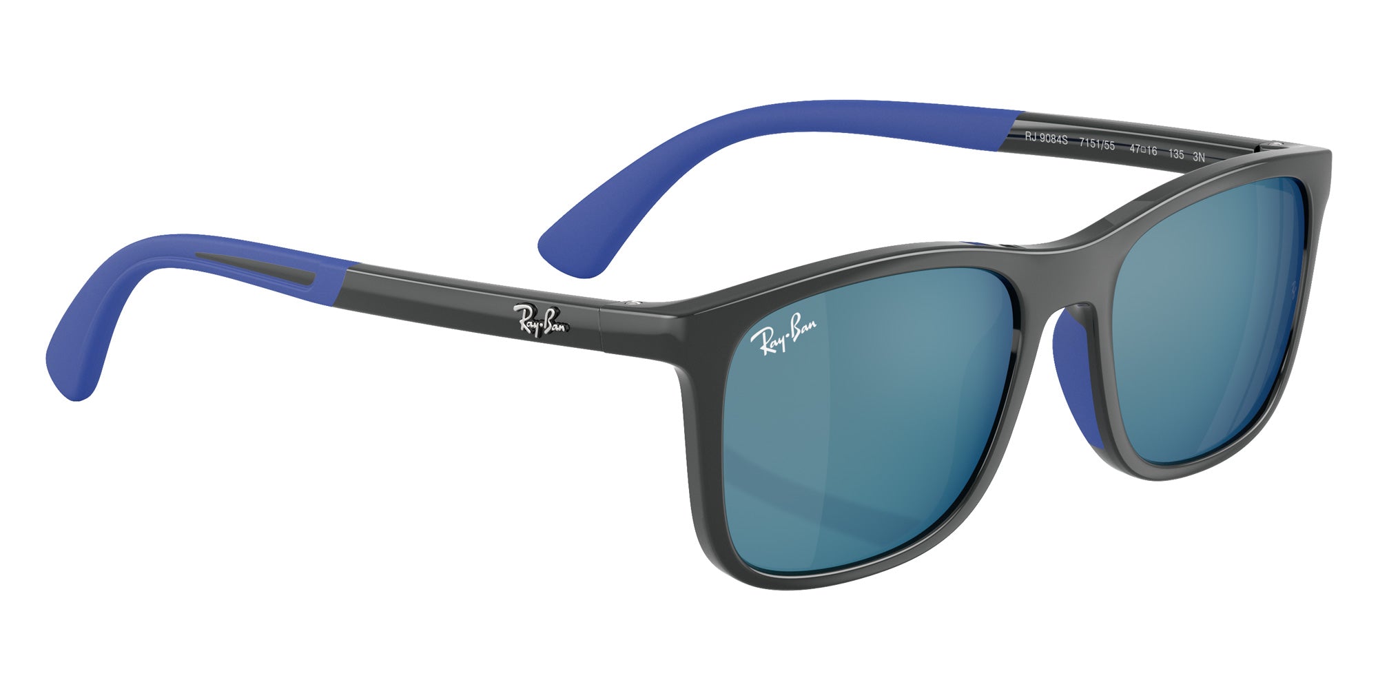 Ray-Ban® RJ9084S RJ9084S 715155 47 Sunglasses - Gray On Rubber Blue