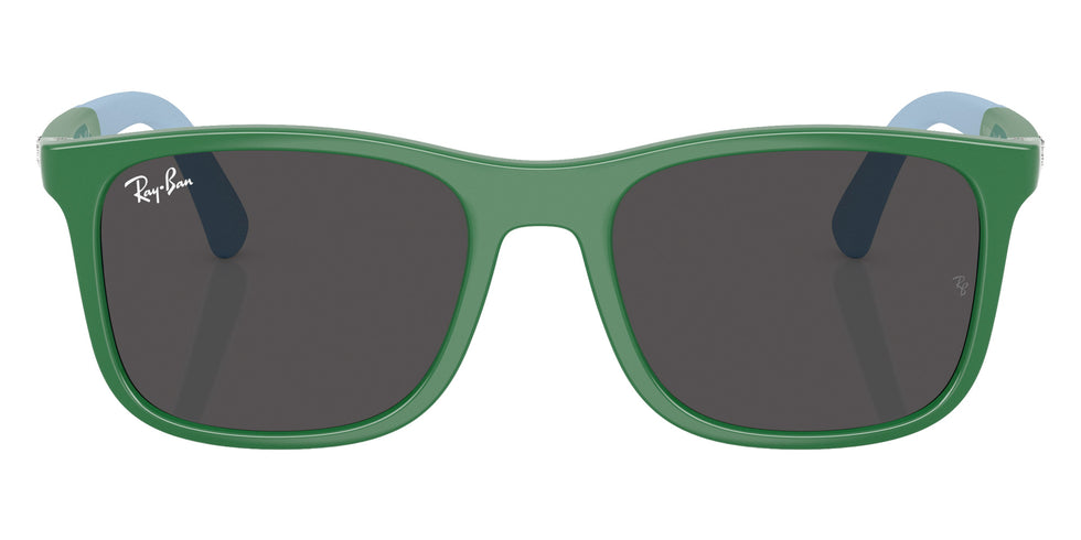 Ray-Ban® RJ9084S RJ9084S 718887 47 Sunglasses - Green On Rubber Light Blue