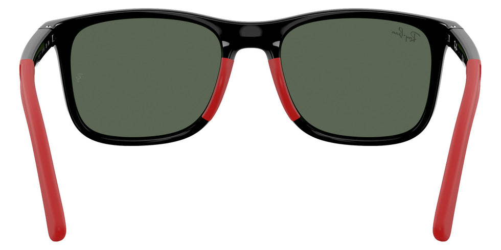 Ray-Ban® RJ9084SF RJ9084SF 713171 47 Sunglasses - Black On Rubber Red